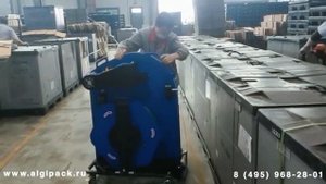 Алджипак мобильная система обвязки паллет JD-008 видео работы на продукте эпизод 002 стреппинг