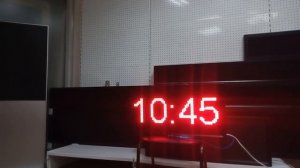 Светодиодные часы  с датчиком температуры 37*69см размер символа 19см. Коррекция с телефона по  WiFi