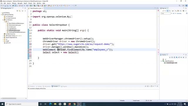 Selenium WebDriver Tutorial #17 - How to Handle Dropdown in Selenium-Part 1