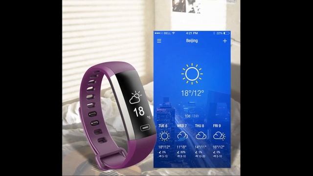 TEZER R5MAX smart wrist band Fitness Bracelet Watch intelligent Weather 50 words blood pressure hea смотреть онлайн