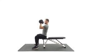 Жим Арнольда сидя. Упражнение на плечи. Техника выполнения.