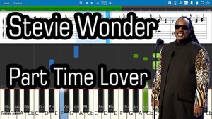 Stevie Wonder - Part Time Lover [Piano Tutorial | Sheets | MIDI] Synthesia
