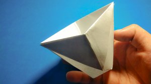 Стакан для воды из бумаги. Оригами бумажный стакан без клея. ☑