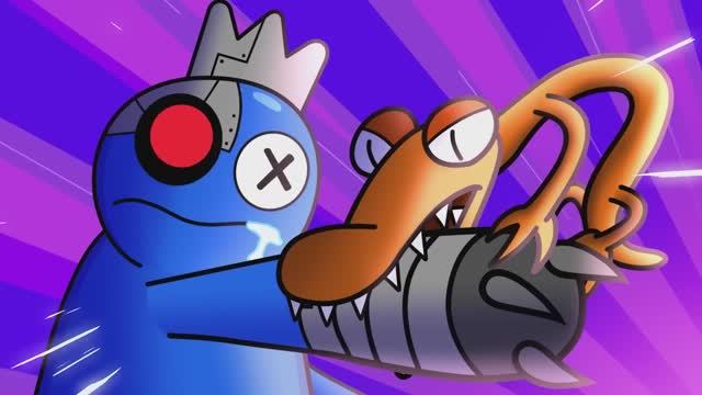 Радужные друзья- Секрет Блу || Анимация Rainbow Friends на русском языке!