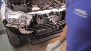 Установка переднего бампера на Hilux Часть 1