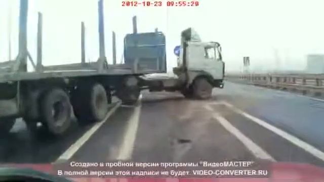 Вот что делает МАЗ с теми кто подрезает смотреть онлайн