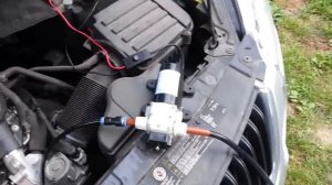Откачка масла через щуп Skoda Yeti 1.2 (CBZB)
