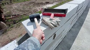 как самому покласть пеноблоки 36 поддонов за 12 трудодней подробно покажу