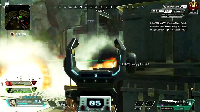 chaoticmuch Clutches against mac & slurp while shushing dezignful #apex #apexclips #apexlegendsclip