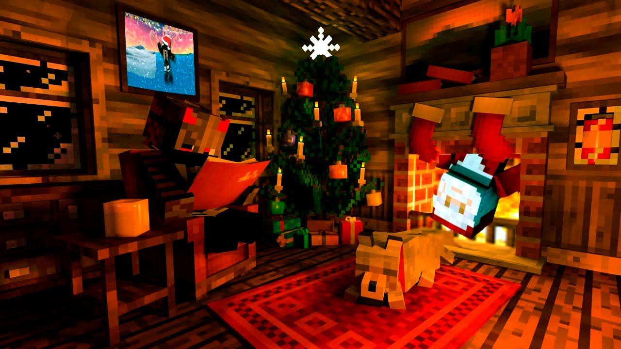 Переделала дом и одела Новогодний костюм в Майнкрафт .▶️Новое выживание Minecraft #Minecraft
