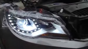 Установка Передних фар VOLKSWAGEN Tiguan Spyder Светодиодные Ангельские глазки