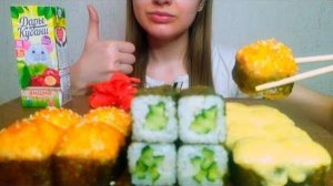 MUKBANG СУШИ И РОЛЛЫ  ПЕРЕЕЗД