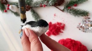 DIY СНЕГИРИ ИЗ ФОЛЬГИ и салфеток СНЕГИРЬ своими руками МАСТЕР КЛАСС по изготовлению птиц НОвый год