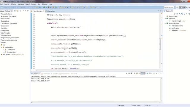 Curso Java. Sockets X Creación de chat VIII. Vídeo 199 смотреть онлайн