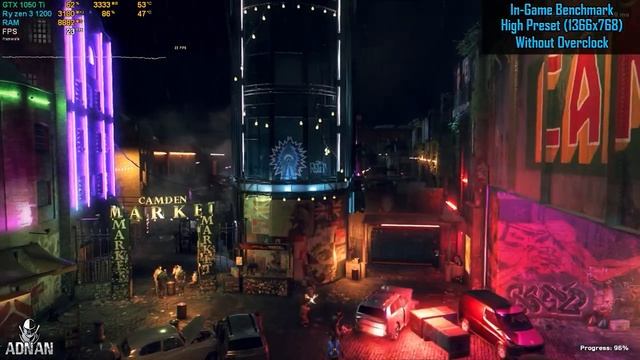 Watch Dogs Legion Benchmark - Ryzen 3 1200 + GTX 1050 Ti OC 4GB | 1366x768 смотреть онлайн