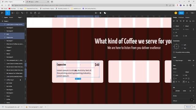 Figma UI Design Tutorial: Make a Coffee Café Landing page