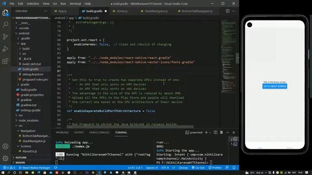 Bottom Tab Navigator In React Native (Telugu) || Part - 5 смотреть онлайн