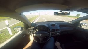 Peugeot 206 1.4 Autobahn POV (0-170km/h Top speed) ✔