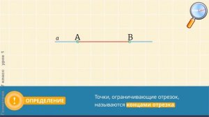 Геометрия 7 класс (Урок№1 - Прямая и отрезок.)