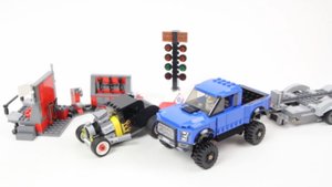 Lego Speed Champions 75875 Ford F-150 Raptor & Ford Model A Hot Rod - Lego Speed build
