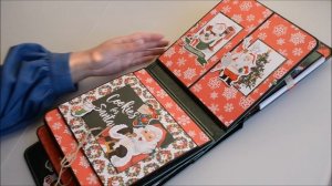 СКРАПБУКИНГ/НОВОГОДНИЙ ПОП АП АЛЬБОМ/SCRAPBOOKING IDEAS/POP UP ALBUM/how to make photo album
