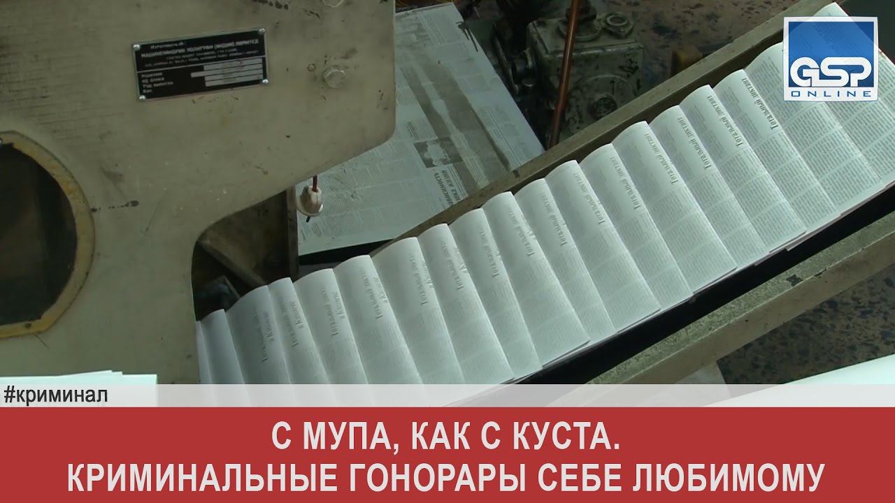 С МУпа, как с куста. Криминальные гонорары себе любимому   | 4 апреля’17