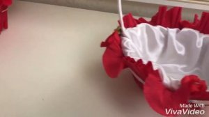 Украшение свадебных корзин своими руками