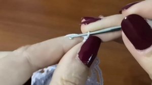 САЛФЕТКА ажурная крючком, 1часть с 1 по15 ряд.