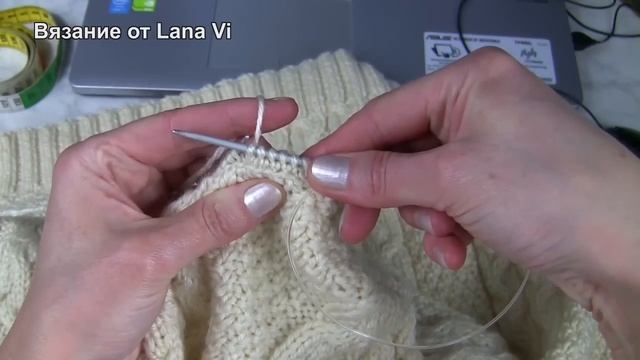 АККУРАТНАЯ обработка горловины с 2-х сторон. Ложная кеттлевка горловины спицами. Горловина: 2 МК