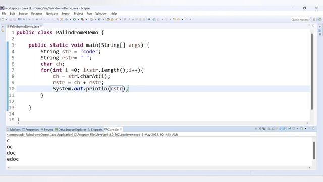 Palindrome Program In Java | java program to check whether a string is palindrome or not | Coding смотреть онлайн