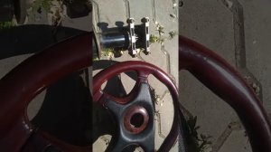 Штурвал для яхты катера или лодки(красное дерево)