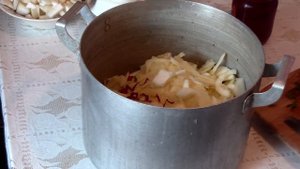 Острая закуска из патиссон в зиму.  Appetizer of patison.