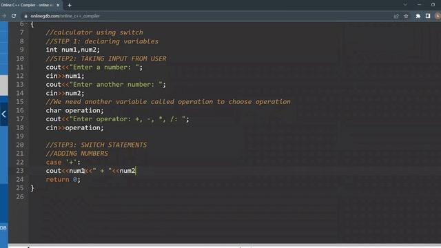 Create Calculator using Switch Statements in C++ Step by Step| No Talking