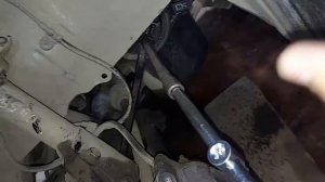 откручивание шкива коленвала 1sz-fe