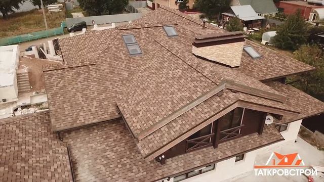 Монтаж крыши. Гибкая черепица TEGOLA Шервуд дерево смотреть онлайн