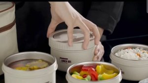 Штабелируемые контейнеры портативные для еды из нержавеющей стали с сумкой