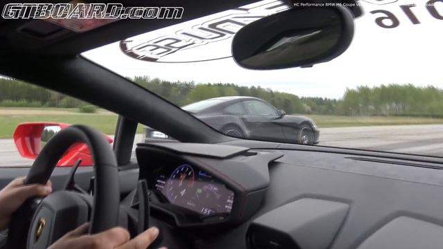 560 HP Porsche 991 Turbo S Mk I  580 HP Mk II vs 610 HP Lamborghini Huracán Coupè  580 HP LP580-2
