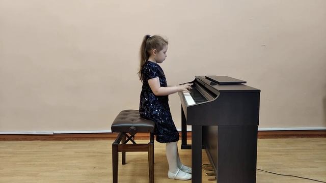 Б.Берлин "Обезьянки на дереве" - играет Ершова Полина,1 класс смотреть онлайн