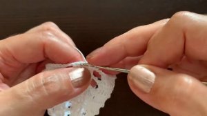 Как связать крючком колокольчик на елку - #2