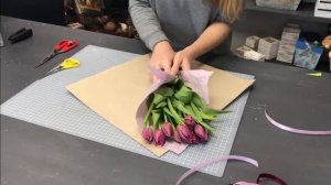 Букет из тюльпанов своими руками