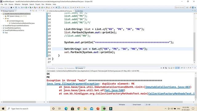 Java 9 Collection Factory Methods | Java 9 Convenience Factory Methods for Collections