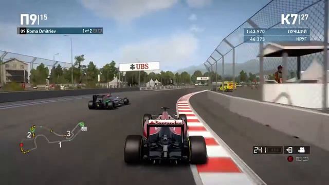 F1 2014 Championship (PC). Гран-При России. Гонка (50%). Онлайн смотреть онлайн
