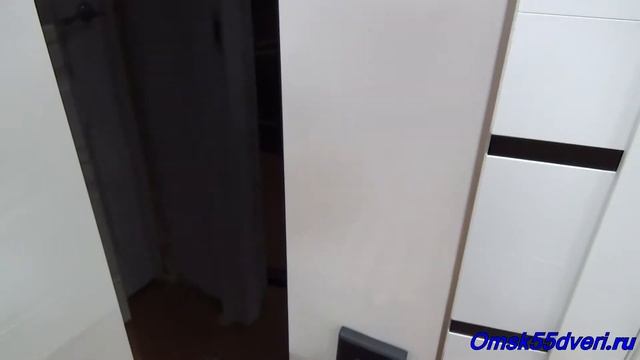 omsk55dveri.ru Gloria белый глянец стекло черное межкомнатная дверь смотреть онлайн