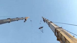 Жесть!!! Из рогатки стреляют человеком! Супер аттракцион в Дубае!