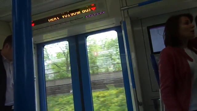 Moscow Metro Line 7: BRAND NEW 2017 Metrowagonmash 81-765/766/767 "Moscow" train смотреть онлайн