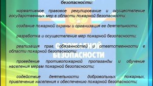 Система обеспечения пожарной безопасности в Российской Федерации, её основные элементы, функции