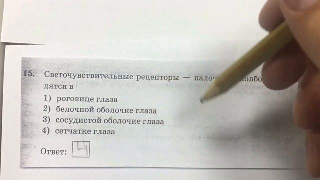 ОГЭ. БИОЛОГИЯ. 15 задание, разбор