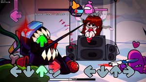 FNF Game Over But Black Impostor and Pink Impostor Sing It || VS Impostor V4