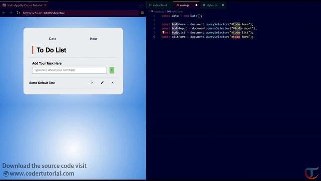Create an Advance Todo List App Using Simple JavaScript, HTML & CSS #todoapp #javascript #webdesign