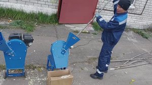 Видео обзор измельчителя веток электрического "Ур" 2,2 кВт 220В и бензинового БД 6,5 л.с.